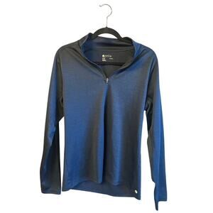 Zella Men's Moisture Wicking Quarter Zip Size medium Navy